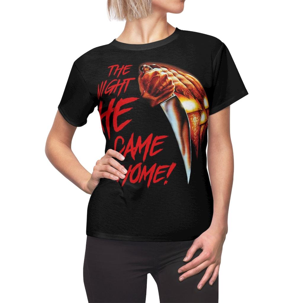 Halloween The Night He Came Home All Over Print T-shirt For Women - Wonder Skull