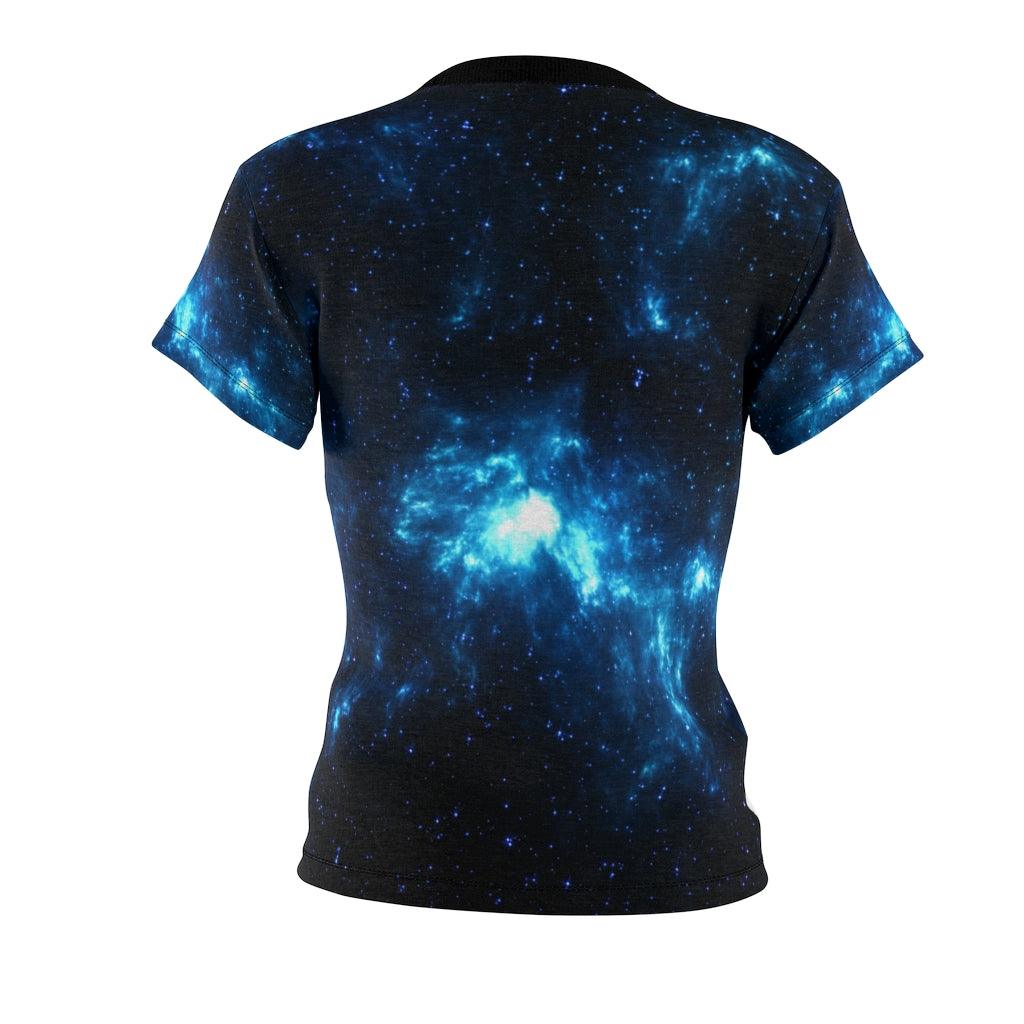 Galaxy Skull All Over Print T-shirt For Women - Wonder Skull