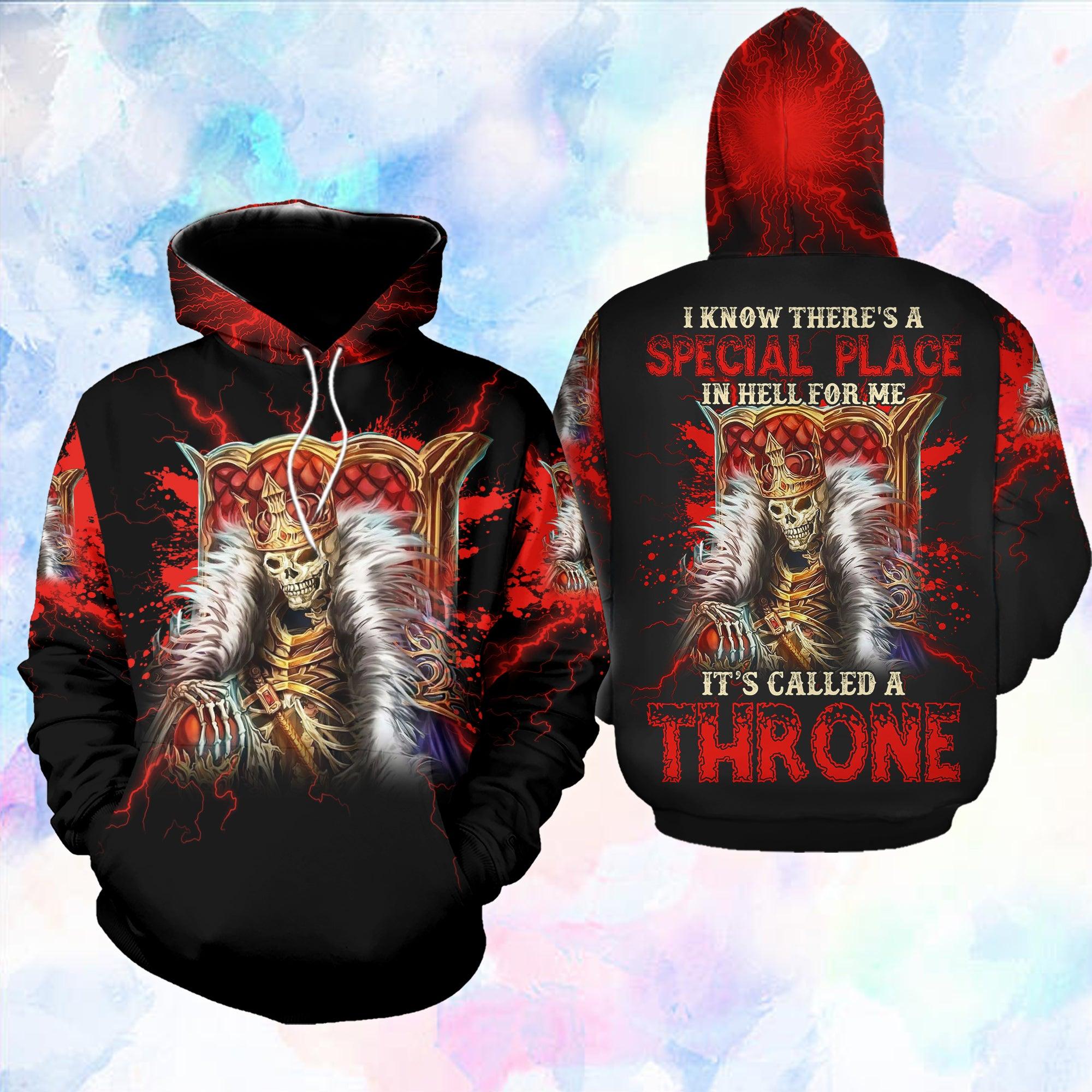 I Know There's A Special Place In Hell Funny Hoodie For Women - Wonder Skull