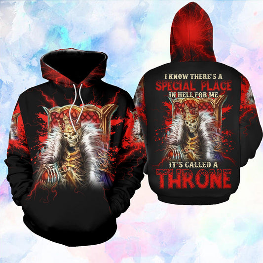 I Know There's A Special Place In Hell Funny Hoodie For Women - Wonder Skull