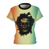Darkness Magic Skull All Over Print T-shirt For Women - Wonder Skull