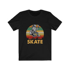 Skate Skeleton Skull T-shirt - Wonder Skull