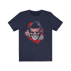 Skeleton Peek Christmas T-Shirt - Wonder Skull