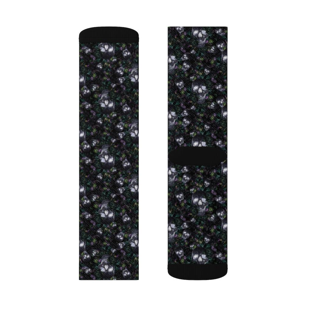 Evil Ghost Skull Sublimation Socks - Wonder Skull