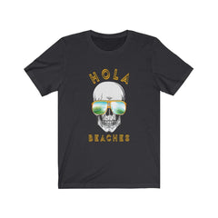 Funny Hola Beaches Skull T-shirt - Wonder Skull