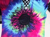 New Style Tie Dye Sunflower Hippie Boho full print shirt - Wonder Hippie Official
