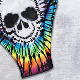 Tiedye Gothic Skull All Over Print Summer Micro Triangle Bikini Swimsuit - Wonder Skull