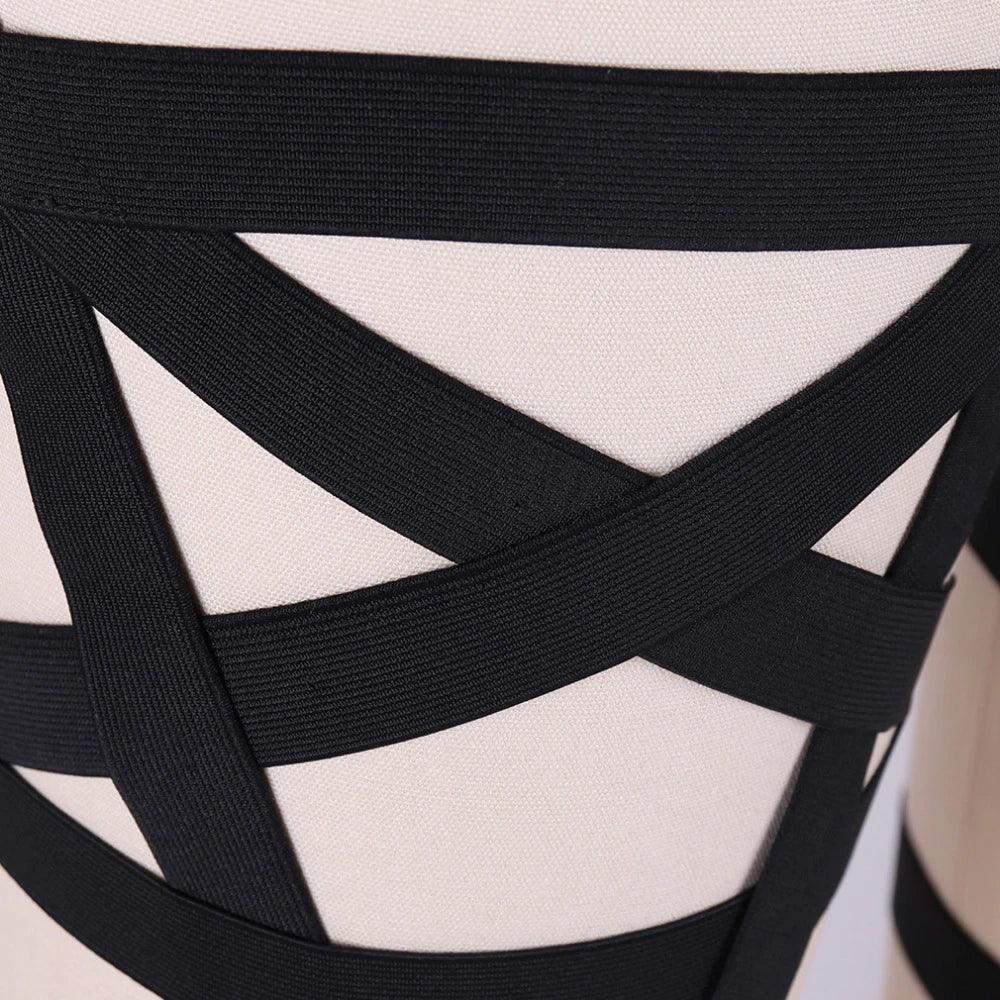 Pentagram Gothic Garter Belt Body Harness, Sexy Wedding Rave Bondage Stocking For Women - Wonder Skull