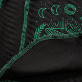Gothic Moon Graphic Crop Top, Cute Sleeveless Casual Tank Top For Women - Wonder Skull
