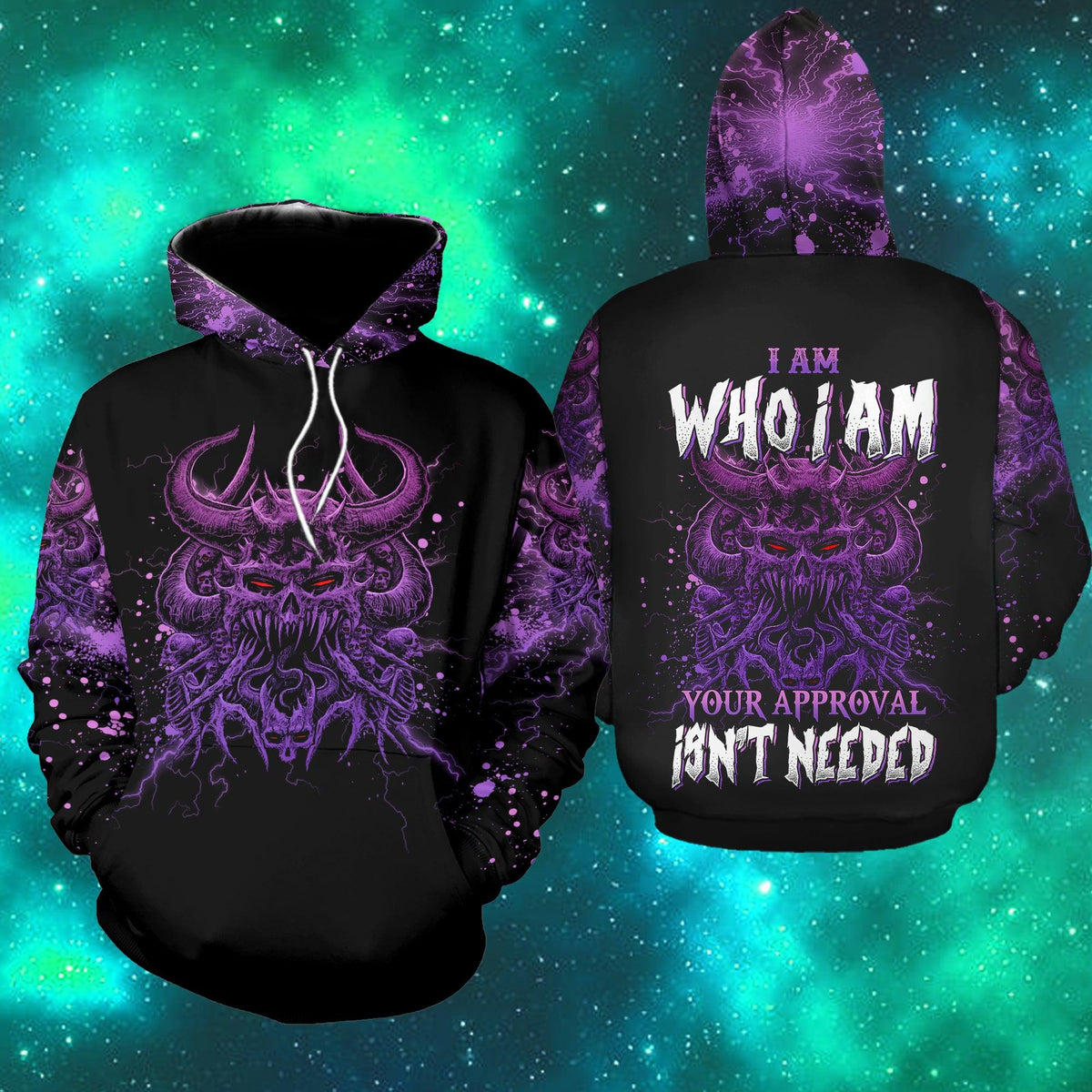I Am Who I Am Your Approval Isn't Needed Funny Hoodie For Women - Wonder Skull