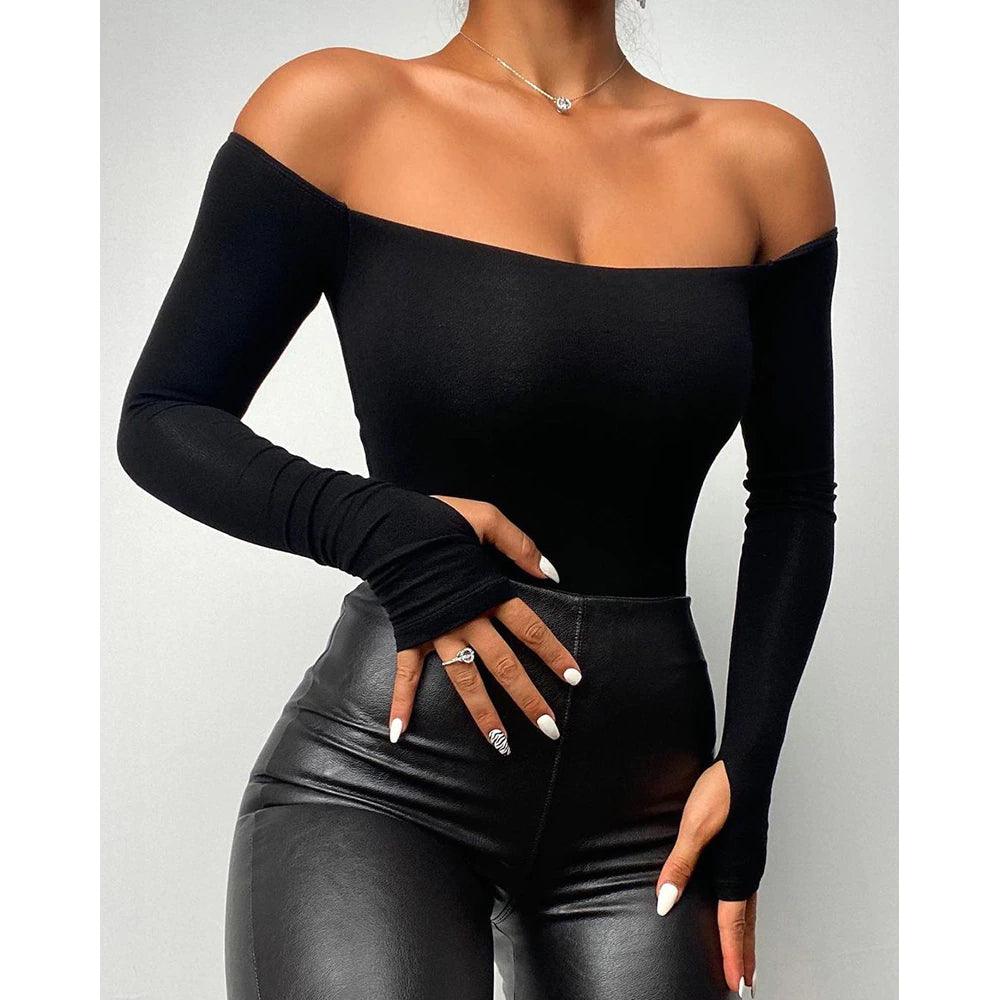 Gothic Casual Floral Lace Top, Impressive Shoulder Off Daily Wear For Women - Wonder Skull