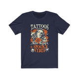 Tattoos Thick Thighs And Spooky Vibes Skull T-Shirt - Wonder Skull