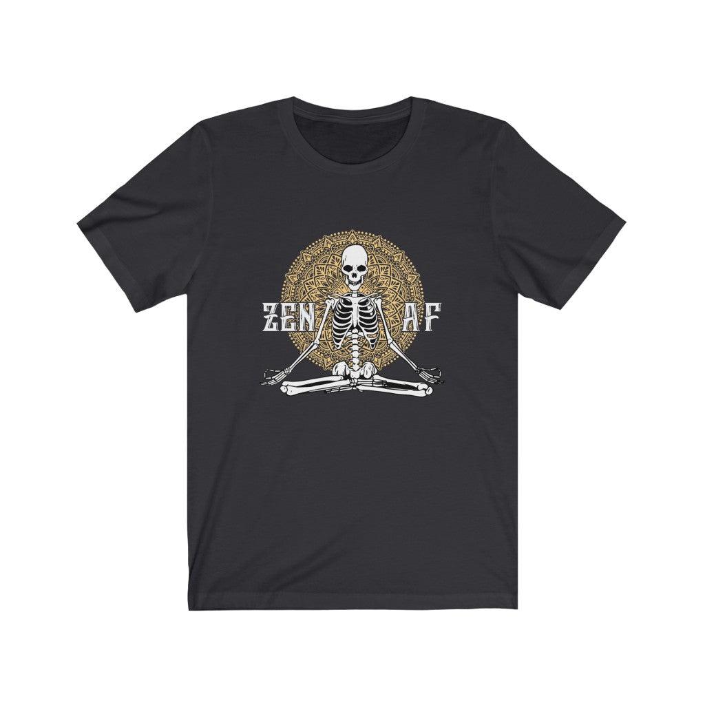 Funny Zen AF Skeleton Skull T-shirt - Wonder Skull