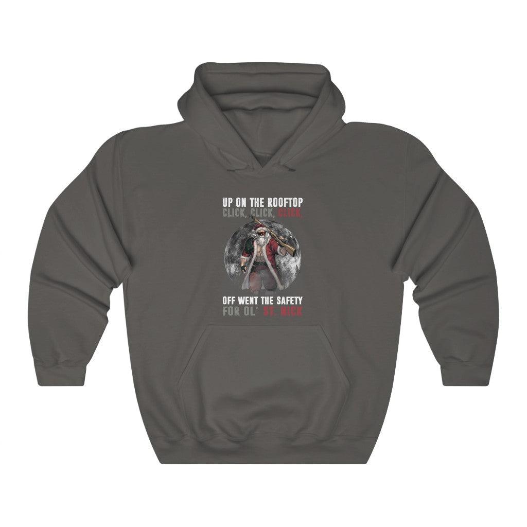 Up On The Rooftop Unisex Heavy Blend™ Hooded Sweatshirt - Wonder Skull