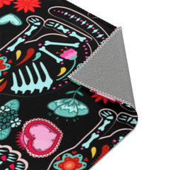 Day Of The Dead Cats Area Rugs - Wonder Skull