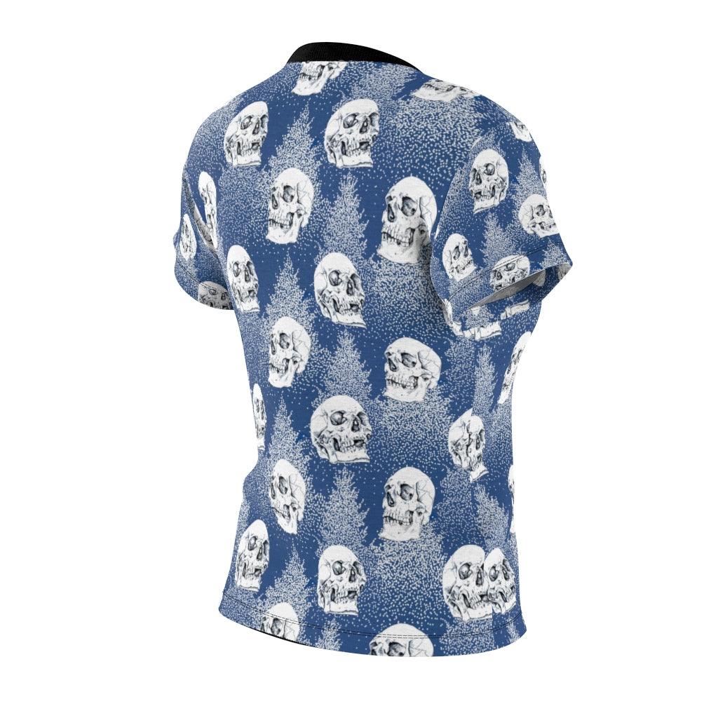 Skull Pine Tree All Over Print T-shirt For Women - Wonder Skull