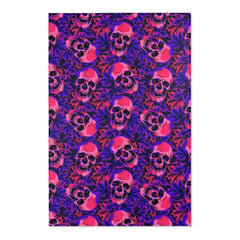 Skull Leaf Pattern Area Rugs - Wonder Skull