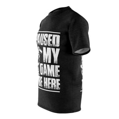 I Paused My Game - Unisex AOP Cut & Sew Tee - Wonder Skull