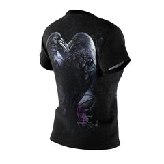 Raven Heart All Over Print T-shirt For Women - Wonder Skull