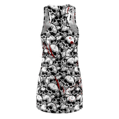 Skull Women's Cut & Sew Racerback Dress - Wonder Skull