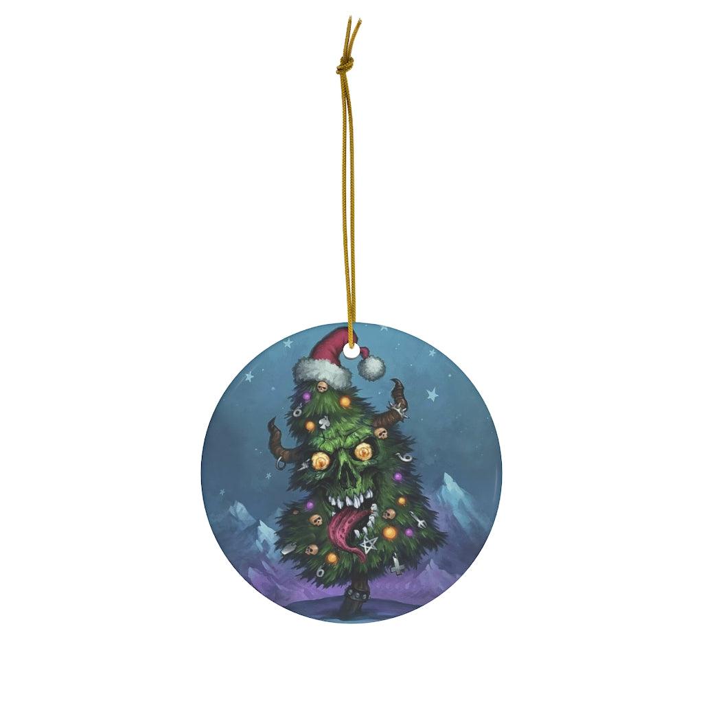 Nightmare Christmas Tree Ceramic Ornaments - Wonder Skull
