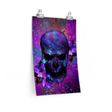 Skull Purple Bloody Art Premium Matte Vertical Posters - Wonder Skull
