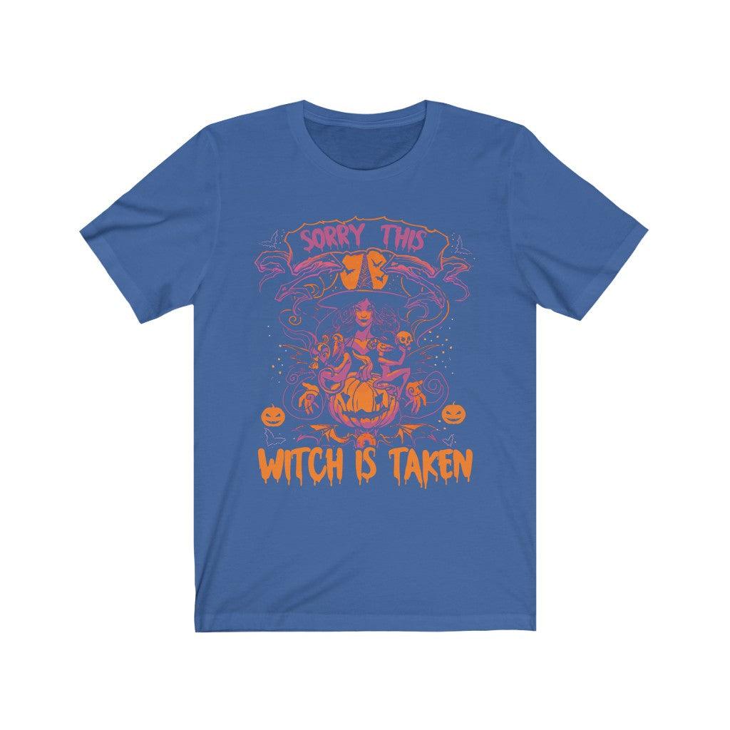 Funny This Witch Is Taken Skull T-Shirt - Wonder Skull