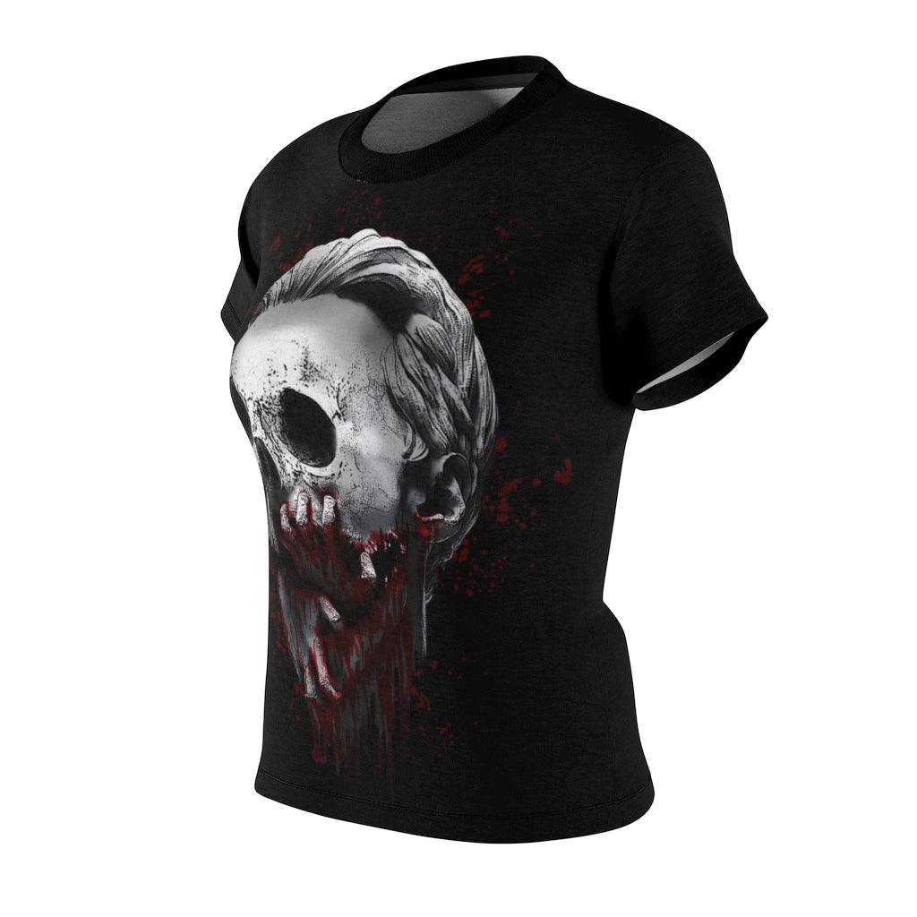 Halloween Design All Over Print T-shirt For Women - Wonder Skull