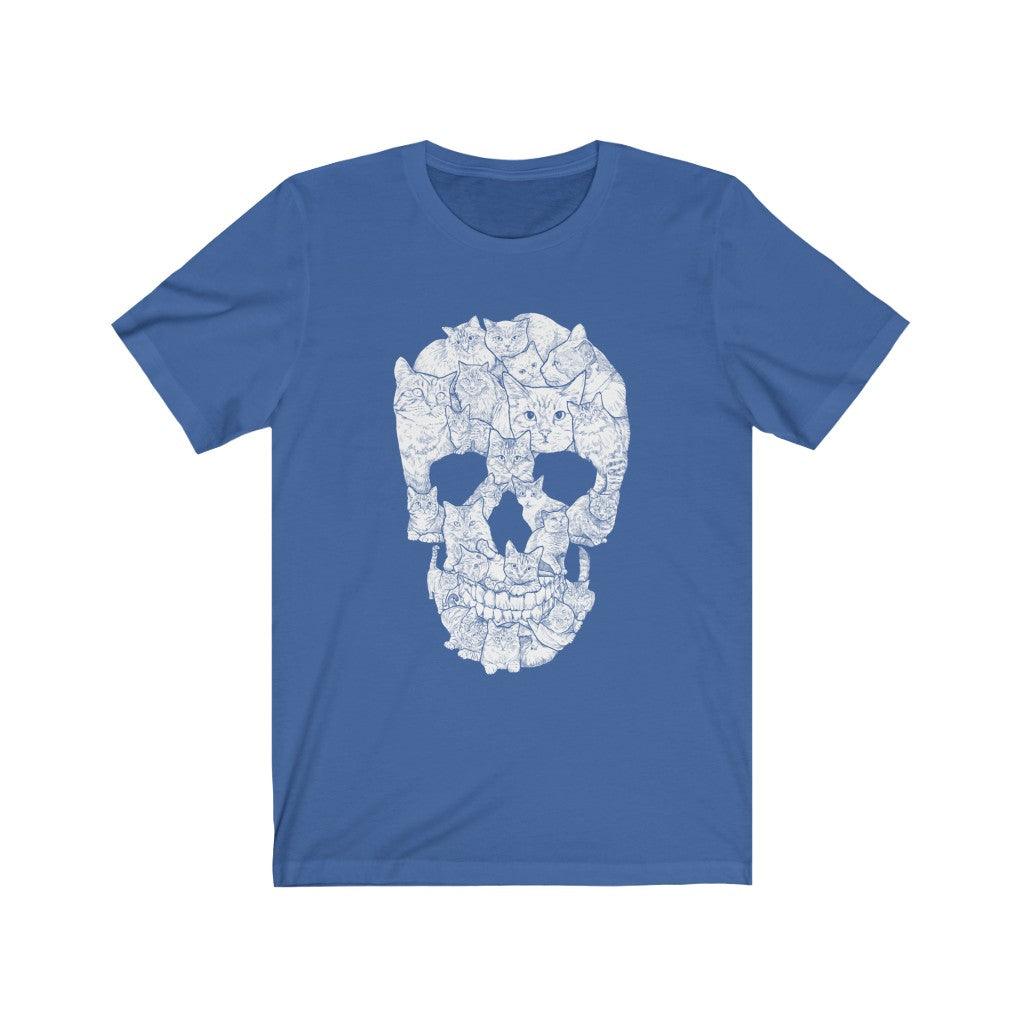 Sketchy Cat Skull T-shirt - Wonder Skull