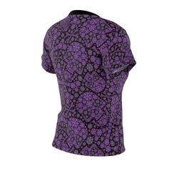 Skull Purple Snowflake All Over Print T-shirt For Women - Wonder Skull