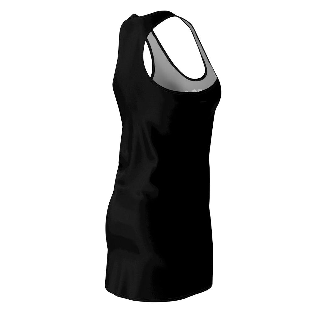 Tattooed Wifey Women's Cut & Sew Racerback Dress - Wonder Skull
