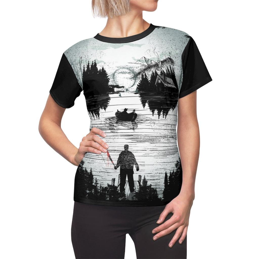 Halloween Lake All Over Print T-shirt For Women - Wonder Skull