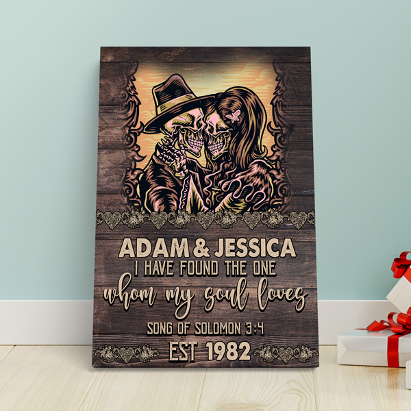 I Have Found The One Skull Gothic Personalized Canvas Gift Gallery Wraps