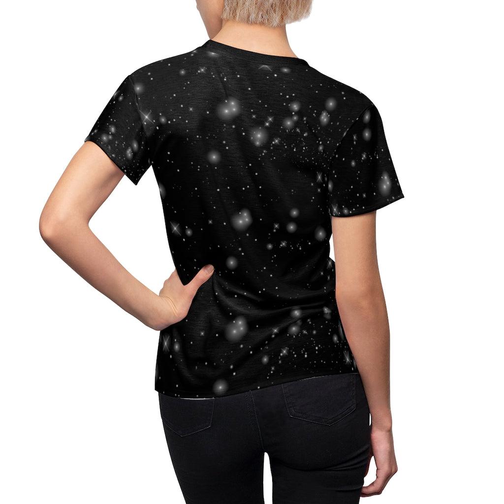 Skeleton Star Sky Love All Over Print T-shirt For Women - Wonder Skull
