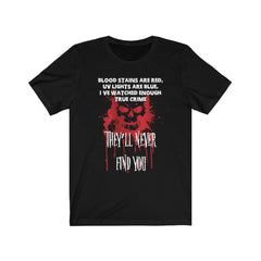 Funny Halloween Blood Stains Skull T-Shirt - Wonder Skull