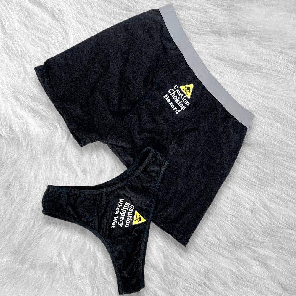 Your Text Couple Matching Underwear,valentines Day Gift , Naughty Panties  and Men Boxers Brief, Gift for Him and Her , Funny Panties -  Canada