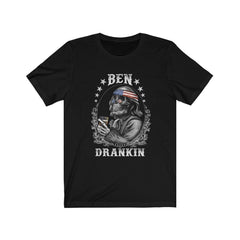 Funny Ben Drankin Skull T-shirt - Wonder Skull