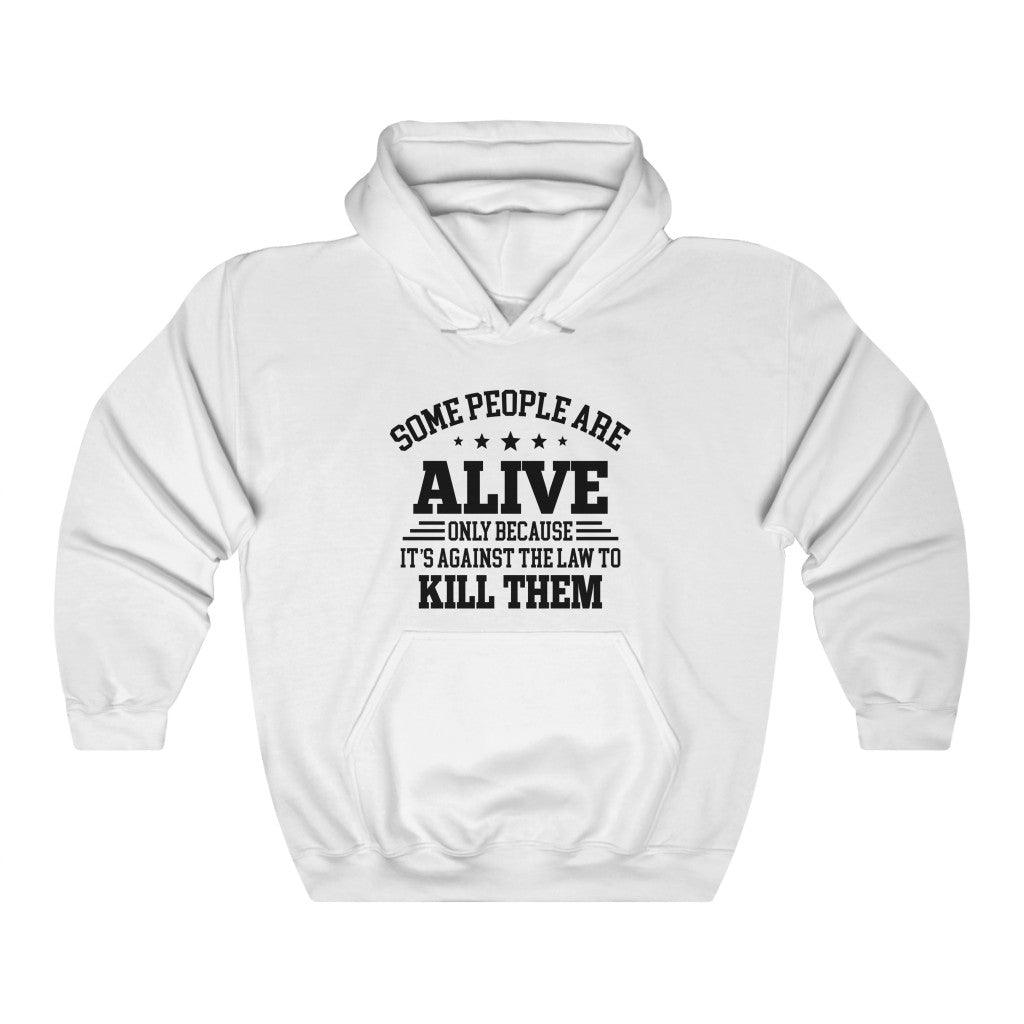 Some People Are Alive Unisex Heavy Blend™ Hooded Sweatshirt - Wonder Skull