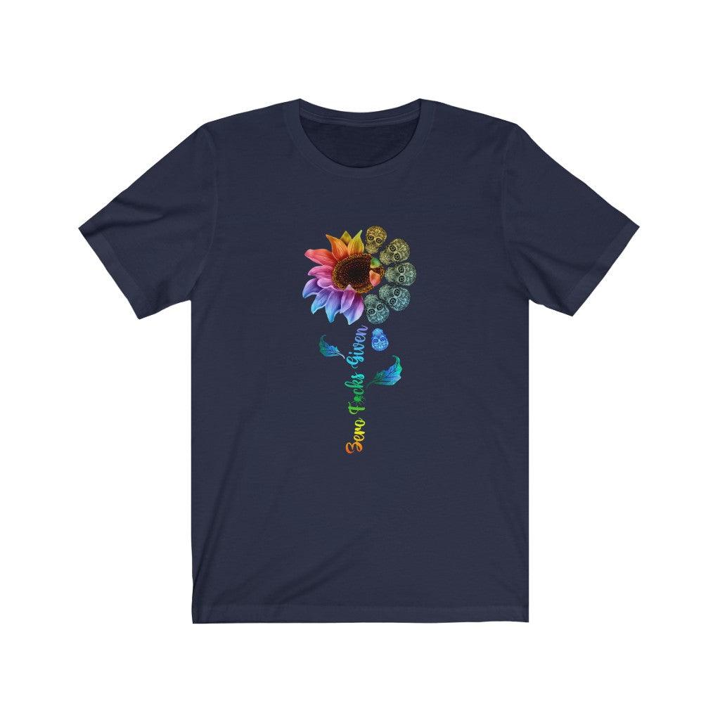 Zero F Given Sunflower Skull T-shirt - Wonder Skull
