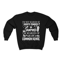 I'm Scared Of People Unisex Heavy Blend™ Crewneck Sweatshirt - Wonder Skull