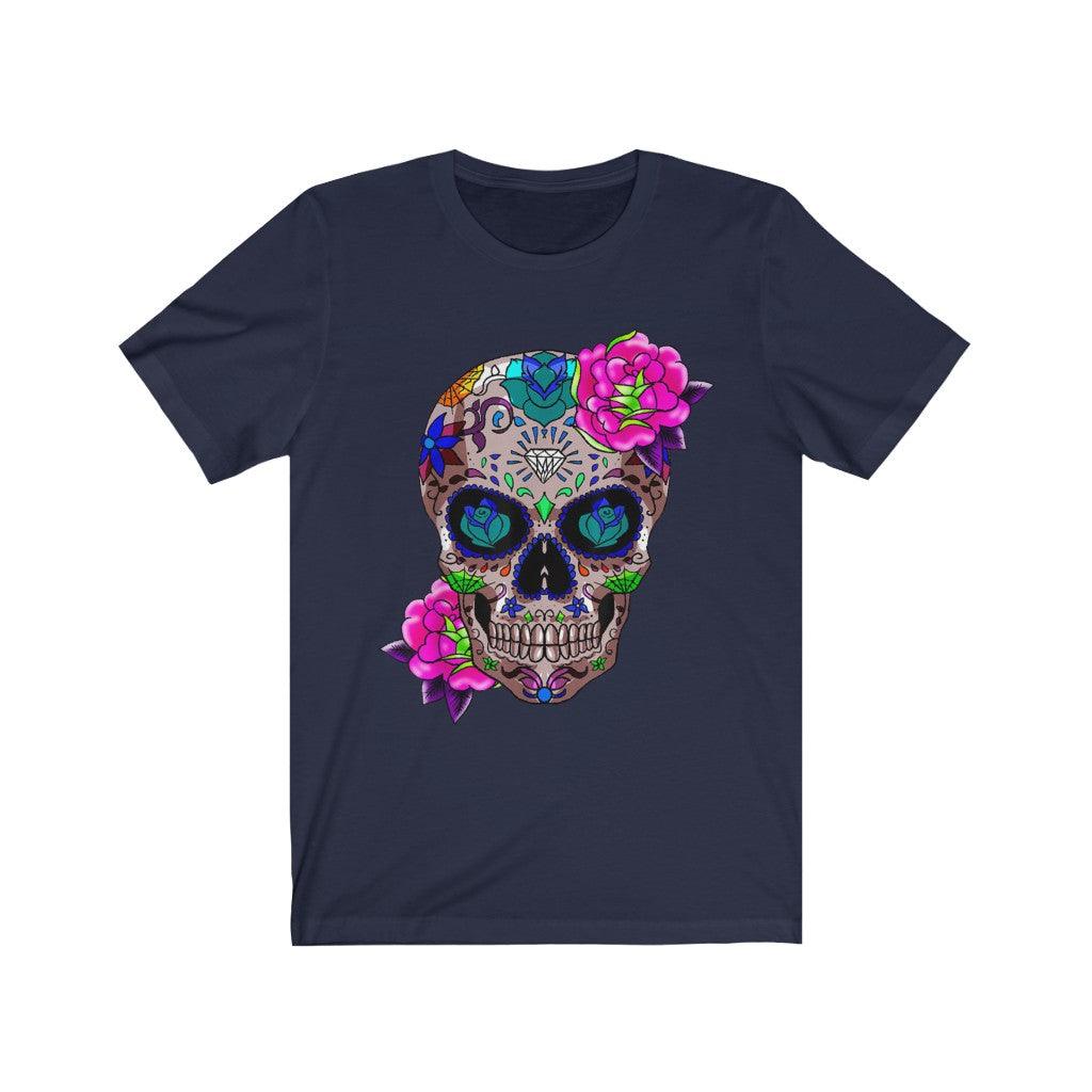 Sugar Skull Day Of The Dead T-Shirt - Wonder Skull