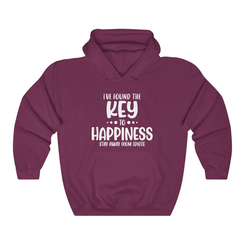 I've Found The Key To Happiness Unisex Heavy Blend™ Hooded Sweatshirt - Wonder Skull