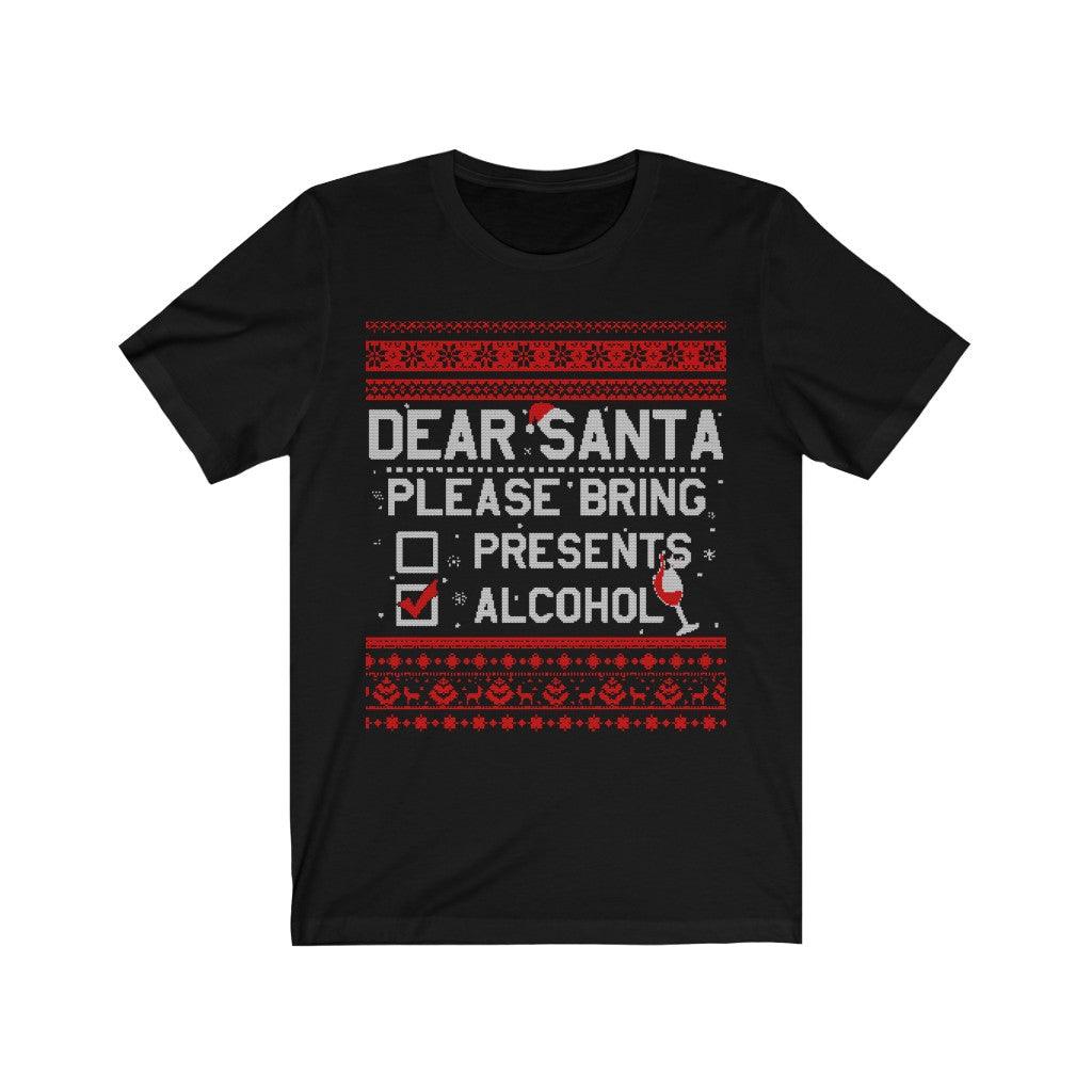 Funny Dear Santa Christmas T-Shirt - Wonder Skull