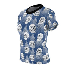 Skull Pine Tree All Over Print T-shirt For Women - Wonder Skull