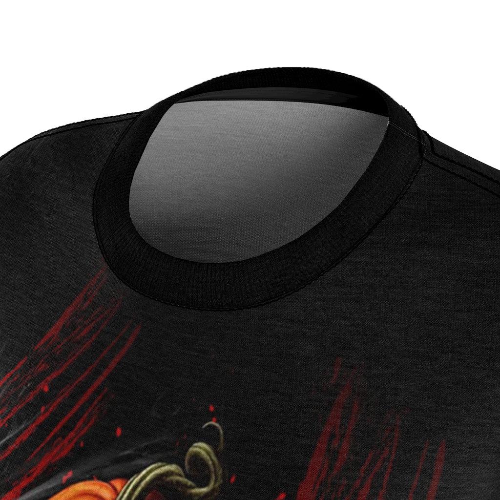 Scary Pumpkin Monster All Over Print T-shirt For Women - Wonder Skull