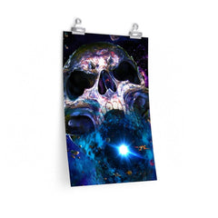 Space Black Hole Skull Art Premium Matte Vertical Posters - Wonder Skull