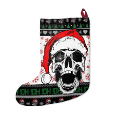 Skull Christmas Ho Ho Ho Stockings - Wonder Skull