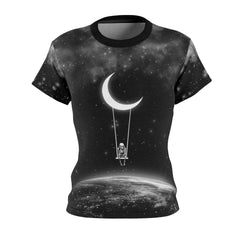 Skeleton Sky Alone Star All Over Print T-shirt For Women - Wonder Skull