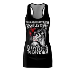 To Be An Assholes's Women's Cut & Sew Racerback Dress - Wonder Skull