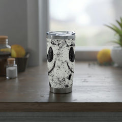 Nightmare Tiedye White 20oz Tumbler - Wonder Skull